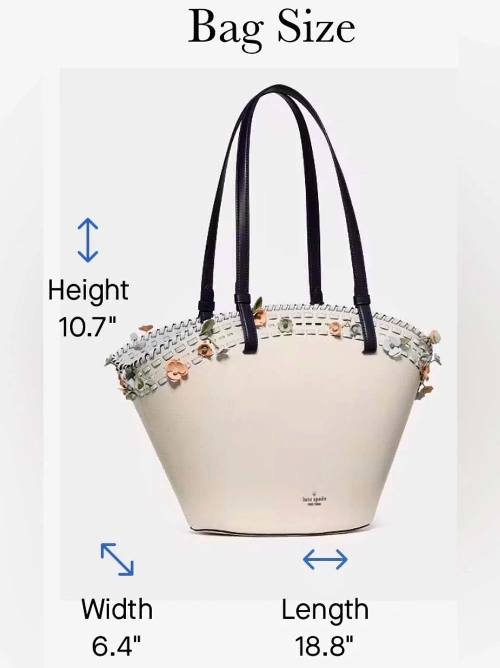 kate spade Leather Large Dahlia Bag/Tote Mag.snap Close NWT RP$459. +Wristlet